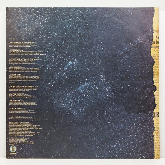 Tom Waits Heartattack and Vine Vinyl Record Promotional Copy 6E-295 Asylum 1980 - Picture 6 of 13